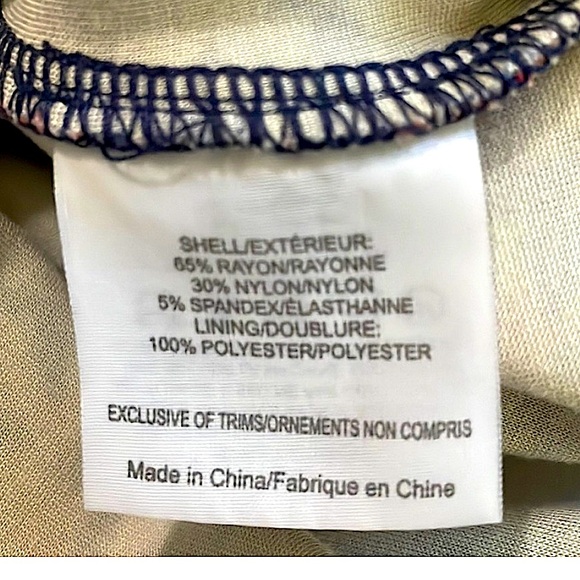 TORY BURCH Drop Waistline Red & Dark Blue Floral Mini Dress size XS - Picture 8 of 8